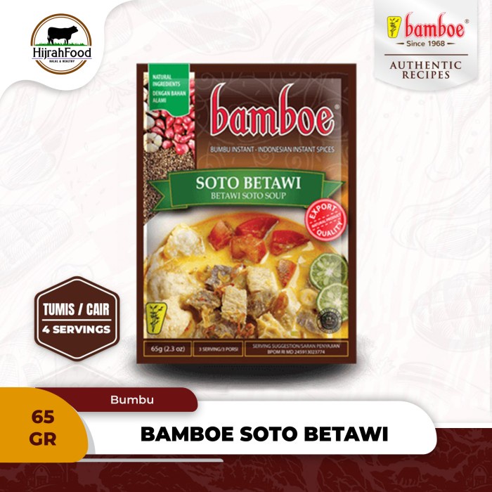

DISKON Bamboe Bumbu Soto Betawi Betawi Soto Soup Spice Mix (65 g)