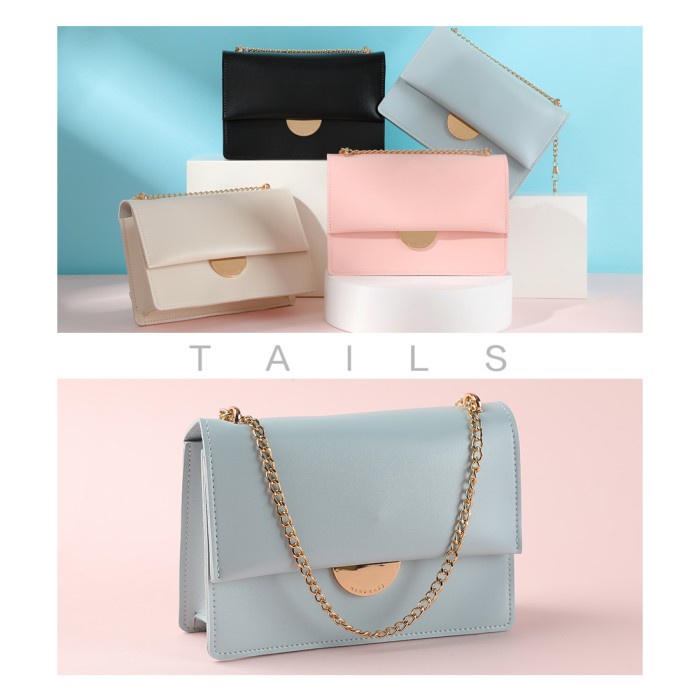 Miniso Tas Selempang Wanita Sling Bag Shoulder Crossbody Rantai Elegan Pasti Ori
