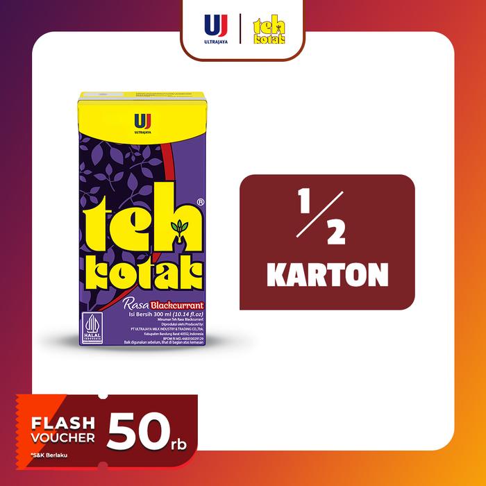 

TEH KOTAK RASA BLACKCURRANT 300ML 1/2 KARTON (12 PCS) TERLARIS