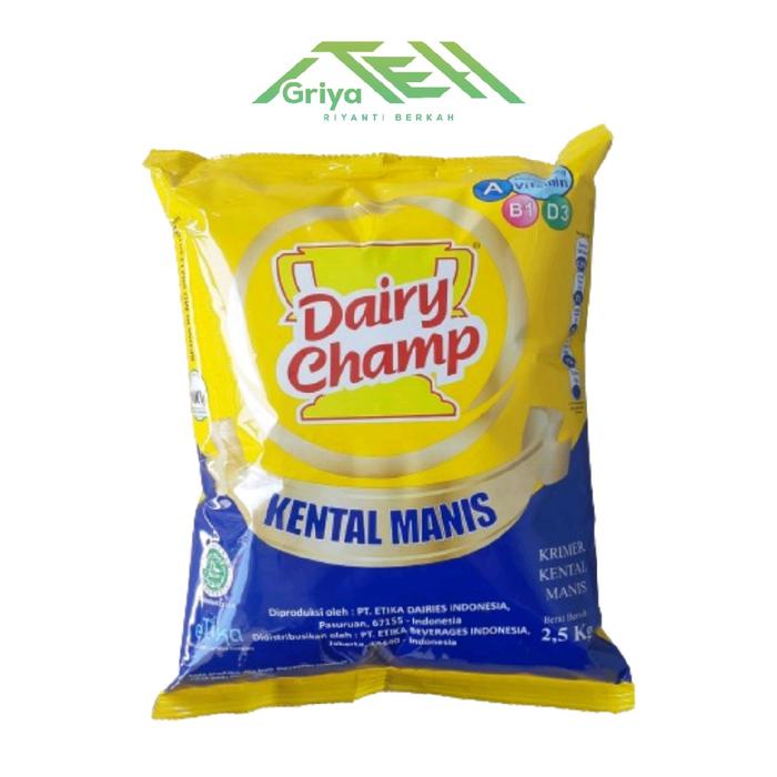 

SUSU DAIRY CHAMP 2.5KG MILK SUSU KENTAL MANIS KRIMER KENTAL MANIS TERBARU