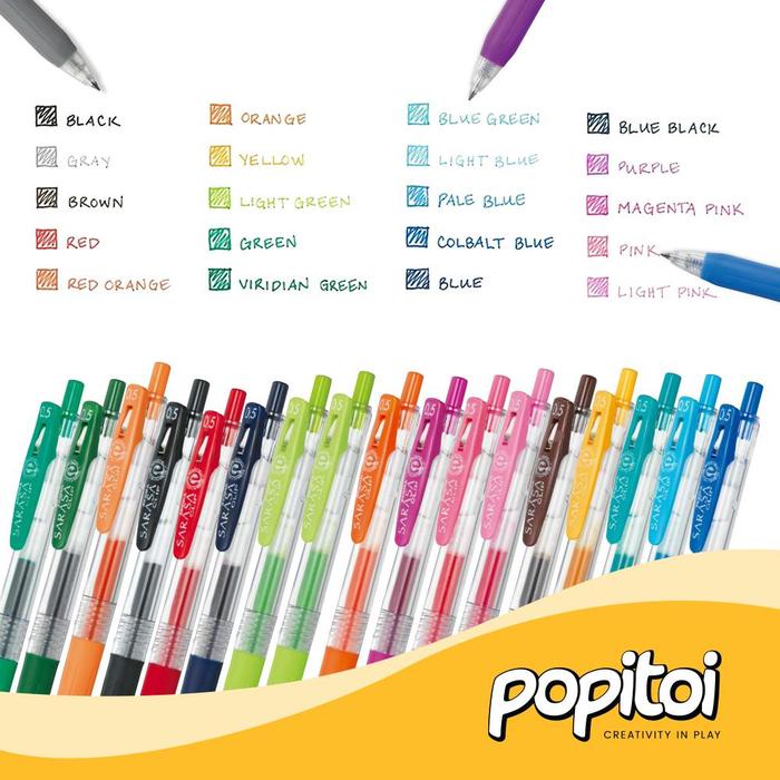 

JTTOP" ZEBRA SARASA CLIP JJ15 GEL PEN 0.5 MM PULPEN BOLPEN WARNA WARNI