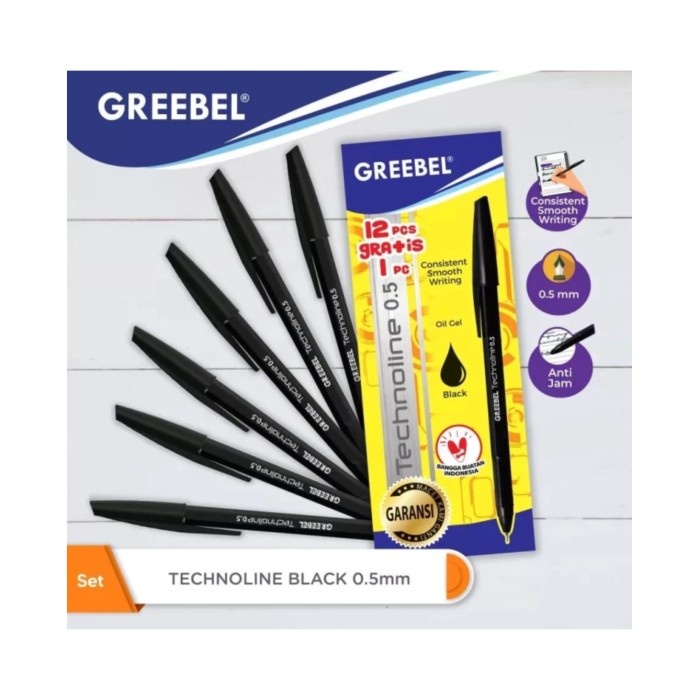 

JTTOP" PEN GREEBEL 0.5 HITAM