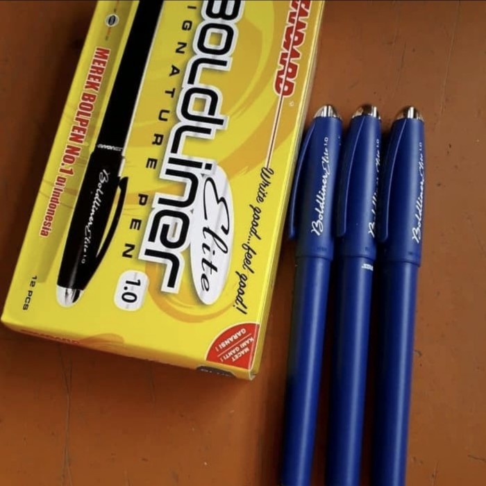 

JTTOP" BALLPOINT UNTUK TANDA TANGAN STANDARD BOLDLINER ELITE 1,0 BIRU