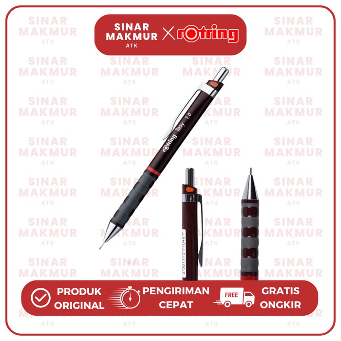 

JTTOP" PENSIL MEKANIK/MECHANICAL PENCIL TIKKY 0.35/0.5/0.7/1.0 ROTRING (PCS)