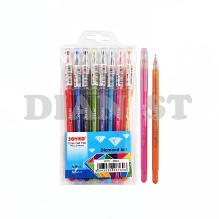 

JTTOP" PEN GEL JOYKO GPC-309S DIAMOND ART2 8 WARNA - SHET