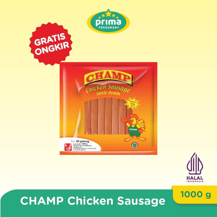 

SALE !!! CHAMP SOSIS AYAM (CHICKEN SAUSAGE) 1000 GR READYY