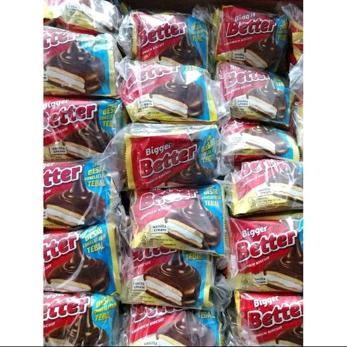 

SALE !!! BETTER BIGGER RENCENG @27GR PER DUS ISI 12PAK X 10SACHET CAMILAN BISKUIT COOKIES READYY