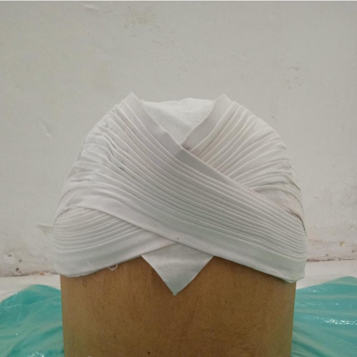 TERBARU Blangkon alus Jogja putih polos mondol baju adat Jogja blangkon jawa