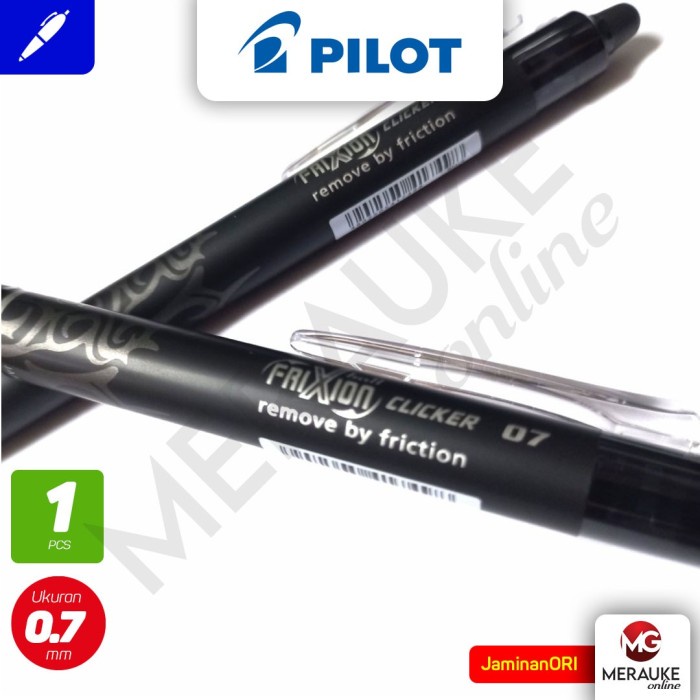 

HJK Ballpoint PILOT Frixion Clicker Fine 0.7 - Hitam