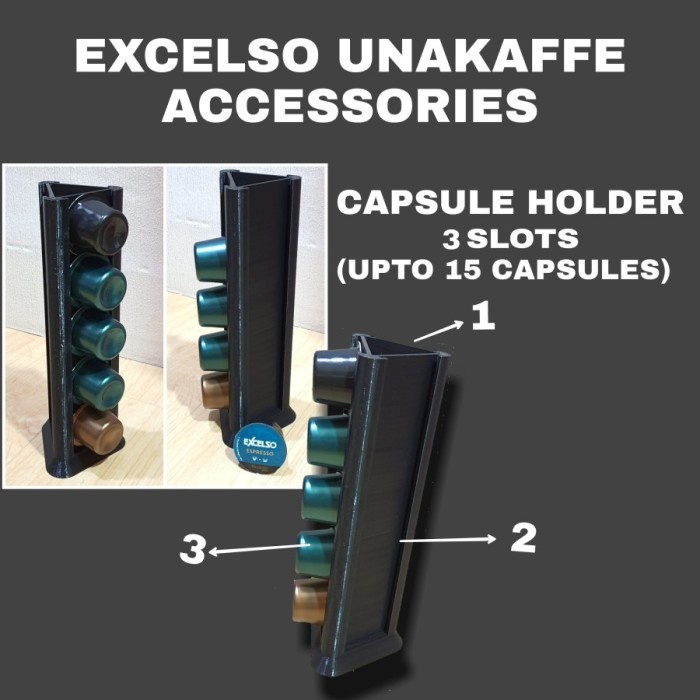 TERLARIS excelso unakaffe capsule holder triangle tempat kopi excelso