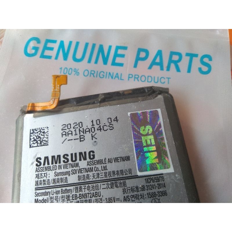 New Samsung Sein Vietnam Original 100% Genuine Battery Batre Baterai Samsung Galaxy Note 10 Plus