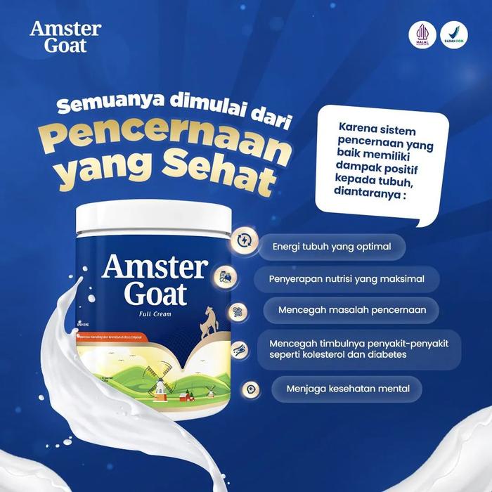 

terbaru !!! amster goat - paket 2box susu kambing amstergoat di formulasikan untuk kesehatan