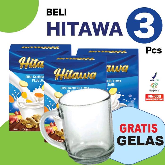 

terbaru !!! hitawa 3 box susu etawa plus jahe dairy milk kambing ready