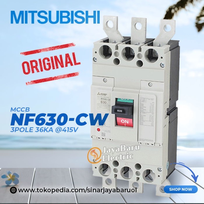 MCCB NFB TSUBISHI NF630-CW NF630CW 3P 500A 600A 630A