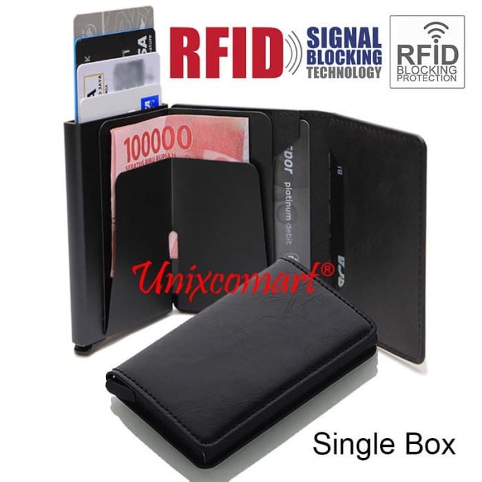 

Dompet Mini Tempat Kartu ATM Smart Slim Wallet Credit Card Holder RFID