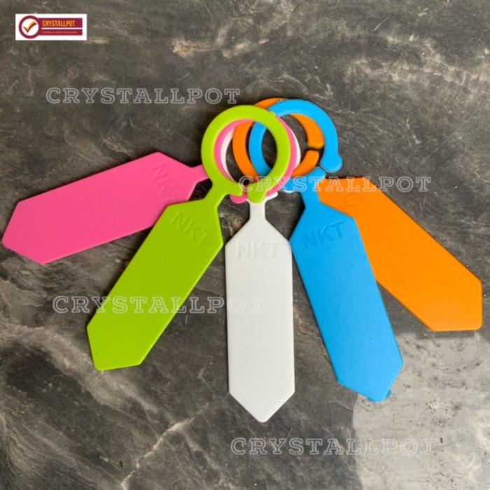 

label tag tanaman warna warni name tag bahan tebal - pack isi 50 pcs