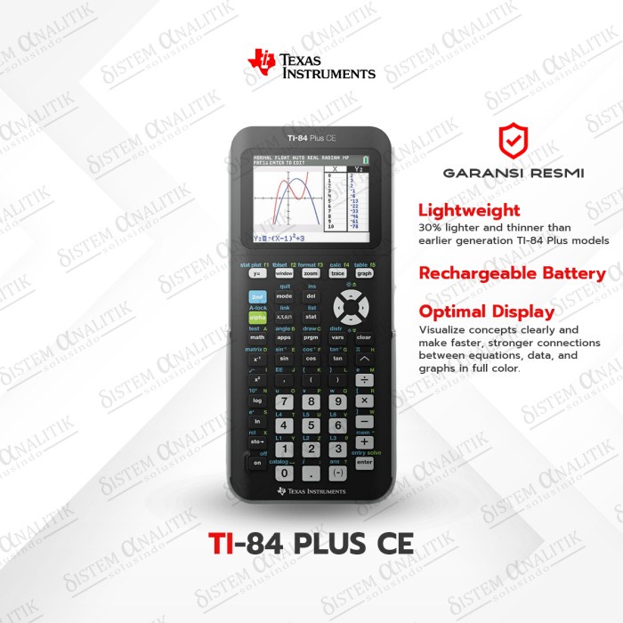 

Texas Instruments TI-84 Plus CE Graphing Calculator TERLARIS/TERMURAH/TERPOPULER