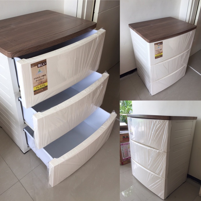 Lemari Plastik Olymplast minimalis susun 3