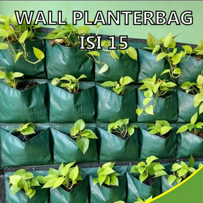 Wall Planter Bag 15 Kantong Pot Dinding Tanaman