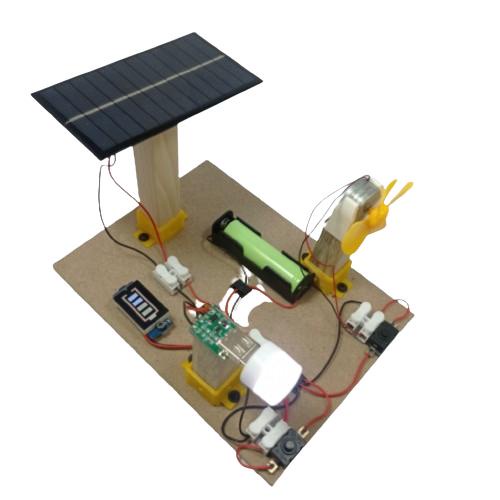 Kit Edukasi Pembangkit Listrik Tenaga Matahari Solar Cell Panel Surya - Mini Kipas Tenaga Surya