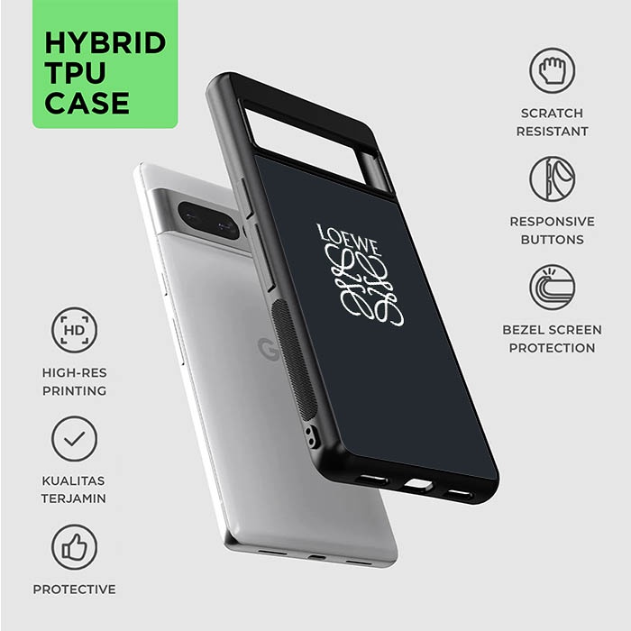 Softcase Hardcase Casing Custom Google Pixel 9 8 8A 7 7A 6 6A 5 5A 4 4A 3 3A 2 Pro XL Fold Loewe Log