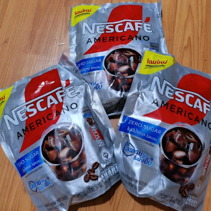 

Kopi Americano Zero Sugar. 1 pak isi 27 sachet.