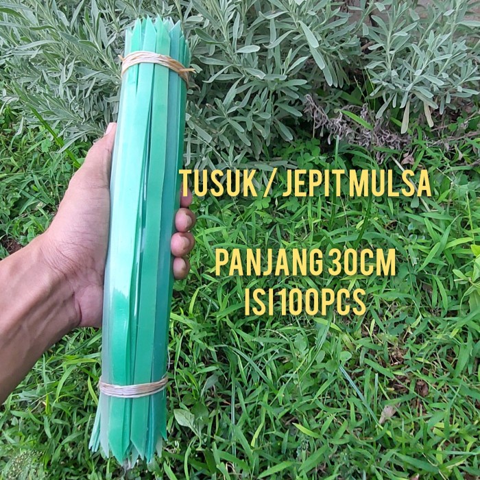 HOT SALE tusuk mulsa penjepit mulsa - isi 100 pcs (panjang 30cm) - kait mulsa