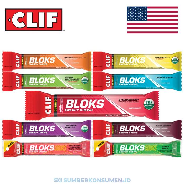 

Clif Bloks Energy Chews Semua Rasa / Cliff Blocks Chew Not Gel Bar