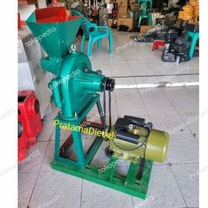HOT SALE Mesin tepung disk mill FFC 23+Dinamo elektromotor 3HP siap pakai