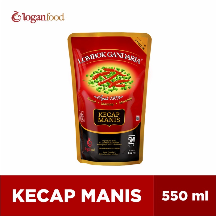 

Sale! Kecap Manis Lombok Gandaria Pouch 550 Ml