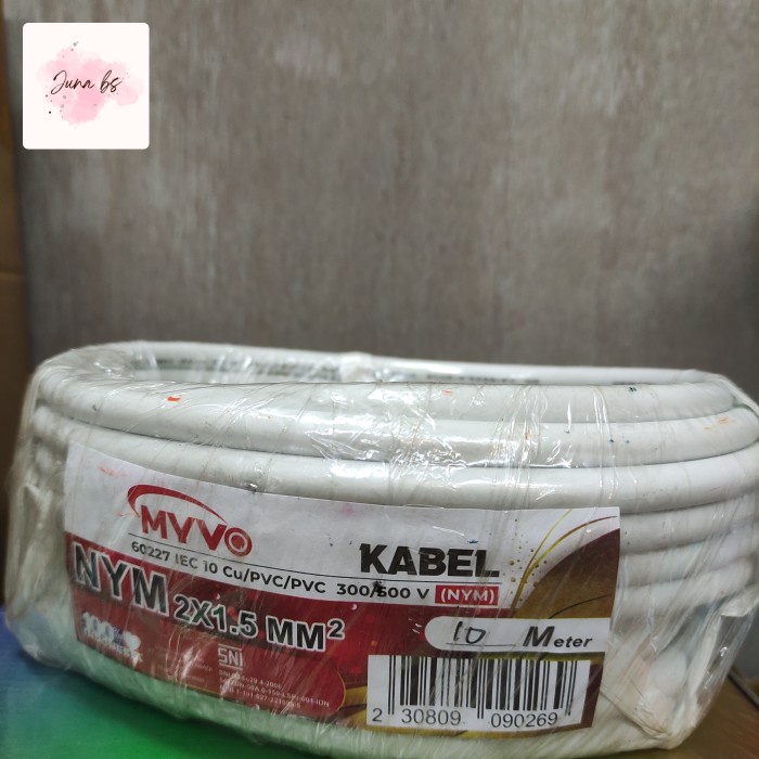 KABEL LISTRIK NYM 2 X 1.5 10M 15M 20M SNI