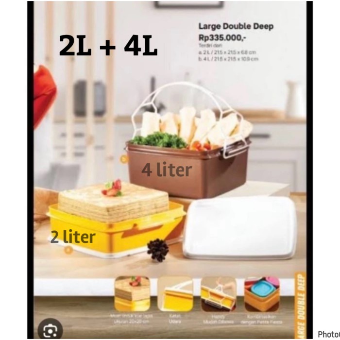 Rantang Susun 4 Warna Tupperware Carry All Set