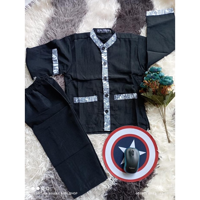 TERBATAS Setelan baju adat pangsi kampret anak Laki-Laki usia 1th-15th bahan katun adem lembut motif
