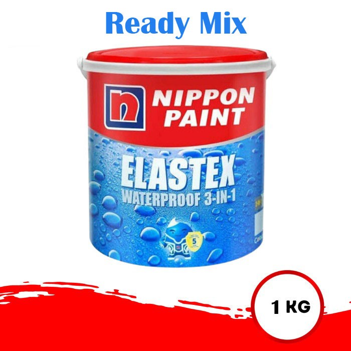 Cat Tembok Pelapis Anti Bocor Nippon Paint Elastex 3in1 1kg Cat Tembok