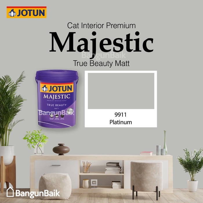 Jotun Majestic True Beauty Matt 9911 Platinum / Cat Interior