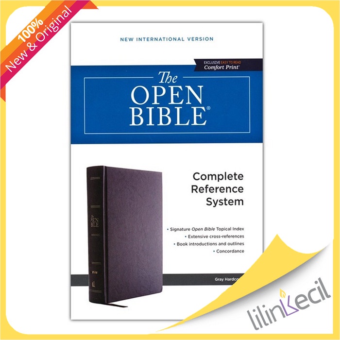 

Niv Open Bible, Comfort Print-Hardcover, Gray