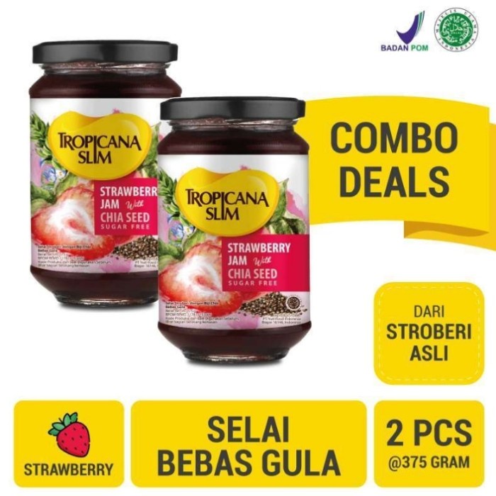 

Paket selai tropicana slim strawberry 375gr / 2pcs