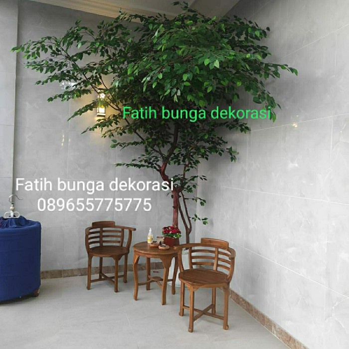 TOP POHON TINGGI 2,5M/POHON BESAR PLASTIK/BUNGA ARTIFICIAL/TANAMAN SUDUT -
