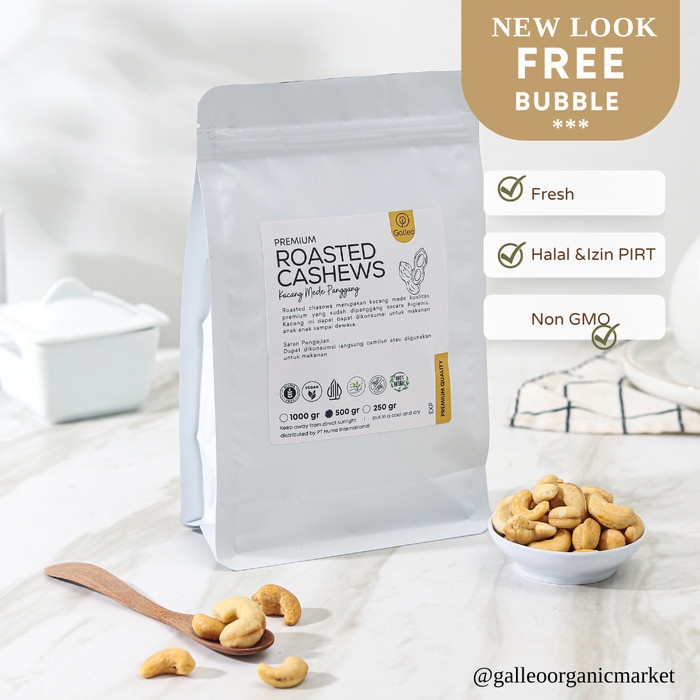 

Kacang Mede Panggang Super Utuh 1 kg Galleo / Kacang Mete