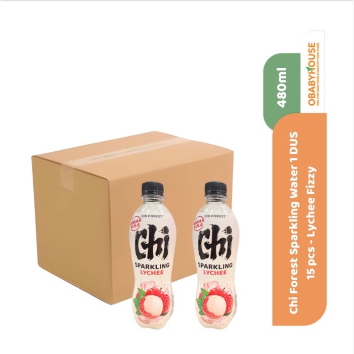 

Chi Forest Sparkling Water 480 ml 1 DUS 15 Pcs - Lychee Fizzy