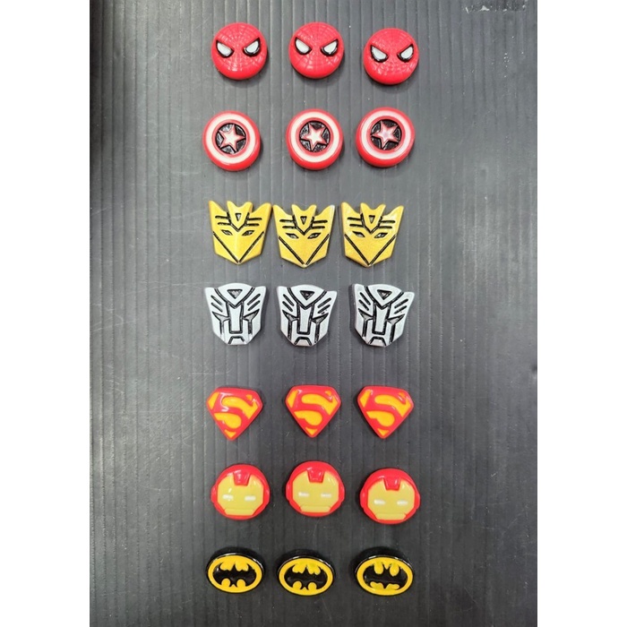 

Terlaris 100pcs Clay Superhero Resin Art Charm Bandul Super Hero SALE