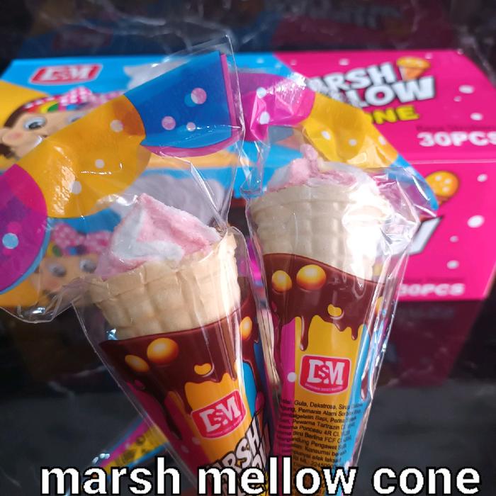 

marshmallow cone isi 30pcs per box