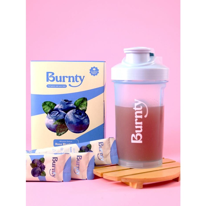 

BURNTY 1 box isi 16 sachet Rasa Blueberry