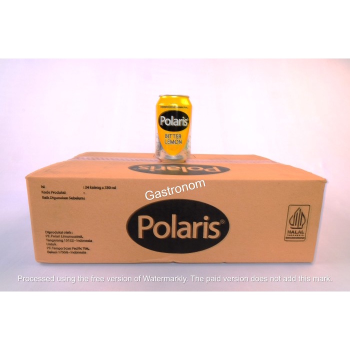 

Polaris Bitter Lemon Kaleng 24x330ml - Karton
