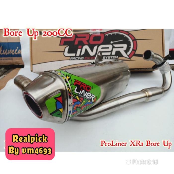 Knalpot Racing Bor Up Klx 150 Crf 150L Wr155 Proliner Original Xr1 Up To 200Cc / 250Cc