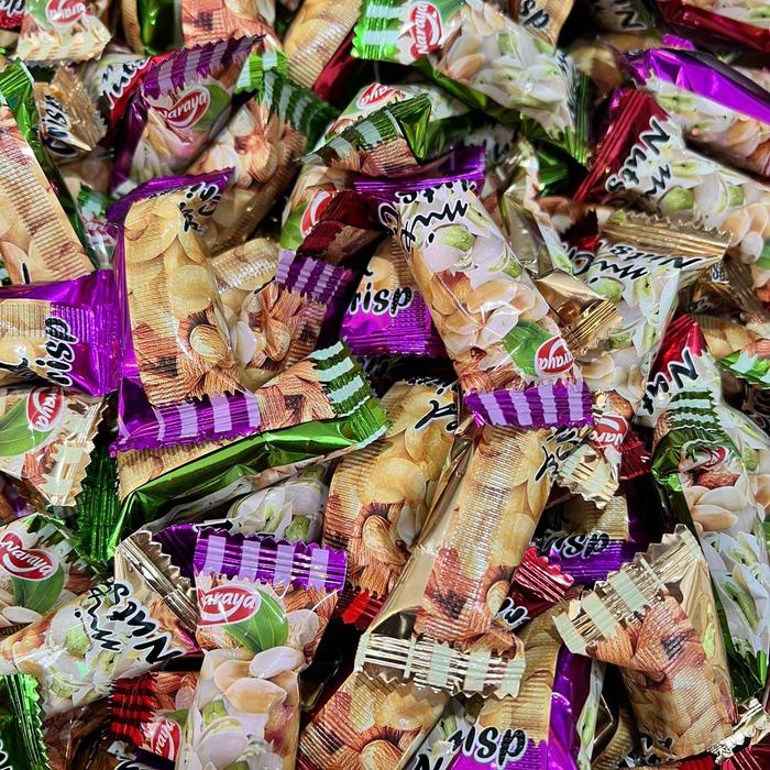 

SALE !!! PERMEN KACANG MIX PISTACHIOS,ALMOND KEMASAN 1KG CEMILAN CANDY FOOD READYY