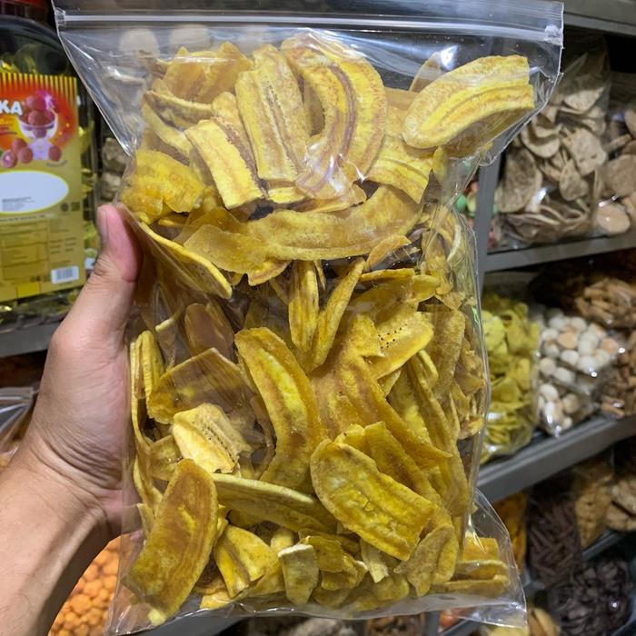 

SALE !!! 1 KG KEMASAN KERIPIK PISANG RASA GURIH DAN RENYAH CEMILAN MAKANAN FOOD SNACK READYY