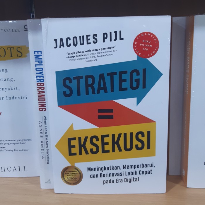 

SALE !!! BUKU STRATEGI = EKSEKUSI BY JACQUES PIJL READYY