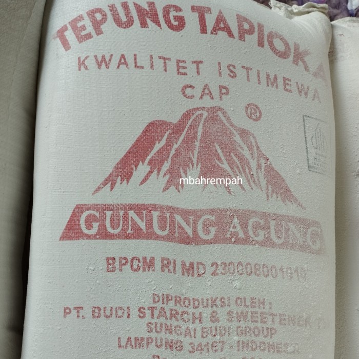 

Tersedia Sagu Gunung 25kg sagu cap gunung sagu karungan tapioka
