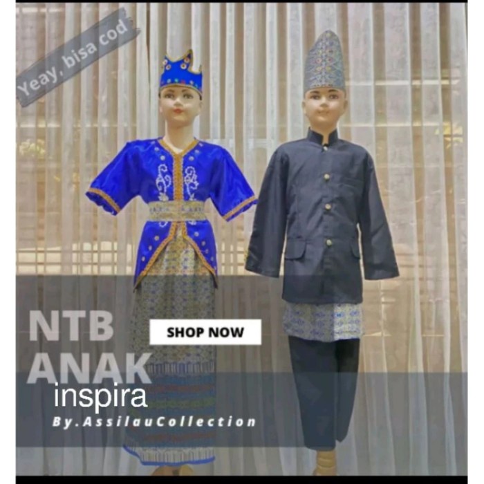 PRODUK TERBATAS baju adat NTB anak satuan/pakaian adat NTB anak satuan
